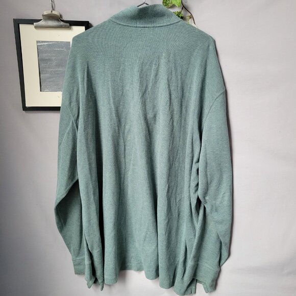 Polo Ralph Lauren Estate-Rib Quarter-Zip Pullover Light Green 3XB - Picture 3 of 16